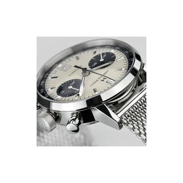 Hamilton American Classic Intra-Matic Chrono Watch White Dial 40mm Image 5 La Mine d'Or Moncton, NB