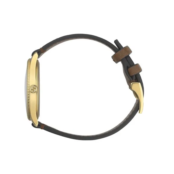 Gucci G-Timeless Watch with Bee - Brown 36mm Image 4 La Mine d'Or Moncton, NB