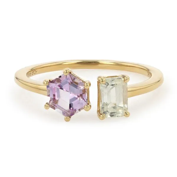 1.55tw Pink & Yellow Sapphire Toi et Moi Ring La Mine d'Or Moncton, NB