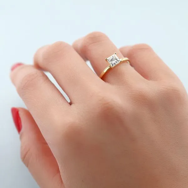 1.02ct Cairo Princess Diamond Solitaire Engagement Ring Image 4 La Mine d'Or Moncton, NB