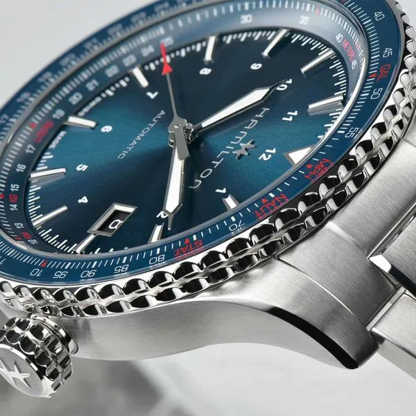 Hamilton Khaki Aviation Converter Automatic Watch Blue Dial 42mm Image 2 La Mine d'Or Moncton, NB