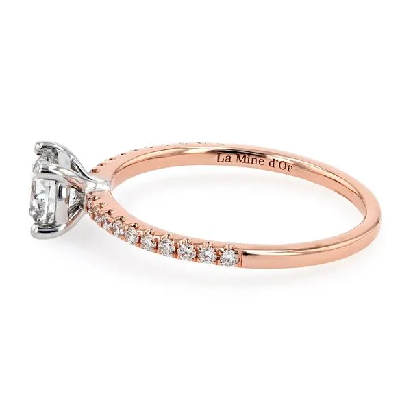 0.87tw Sofia Round Diamond Pave Engagement Ring Image 2 La Mine d'Or Moncton, NB