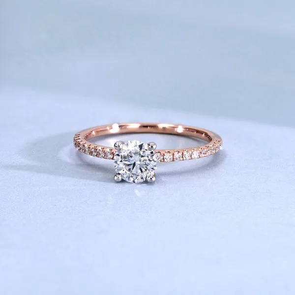 0.87tw Sofia Round Diamond Pave Engagement Ring Image 3 La Mine d'Or Moncton, NB