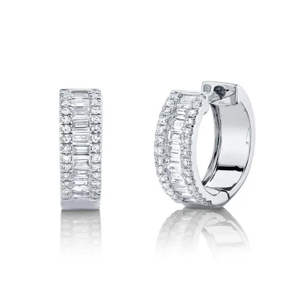 0.50tw Shy Creation Kate Diamond Baguette Huggie Earrings La Mine d'Or Moncton, NB