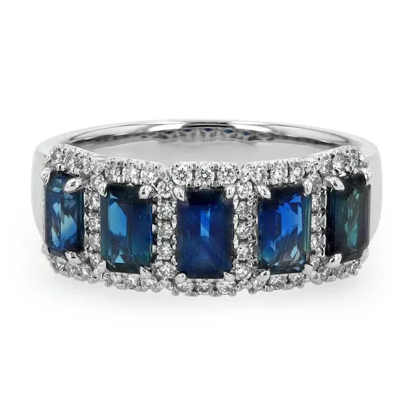 1.90tw Sapphire & Diamond Fashion Ring in 18kt White Gold La Mine d'Or Moncton, NB