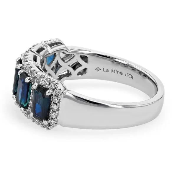 1.90tw Sapphire & Diamond Fashion Ring in 18kt White Gold Image 2 La Mine d'Or Moncton, NB