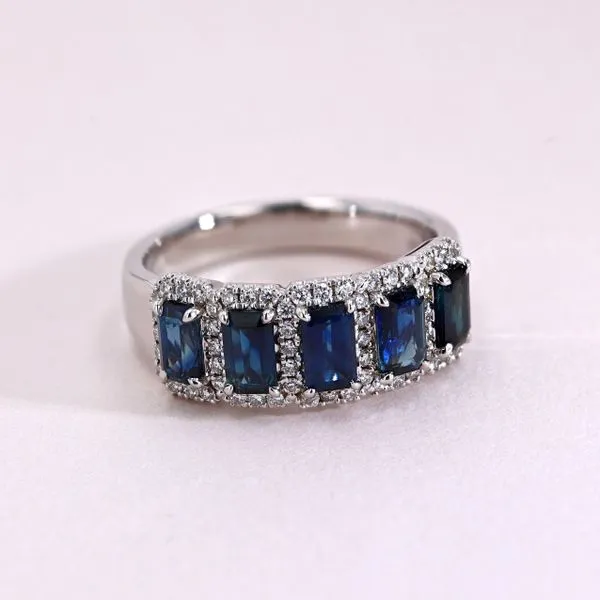 1.90tw Sapphire & Diamond Fashion Ring in 18kt White Gold Image 3 La Mine d'Or Moncton, NB