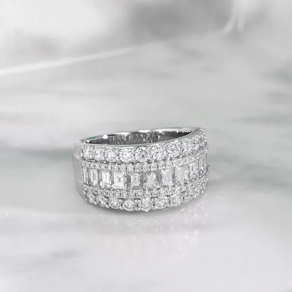 2.10tw Diamond Fashion Ring in 18kt White Gold Image 3 La Mine d'Or Moncton, NB