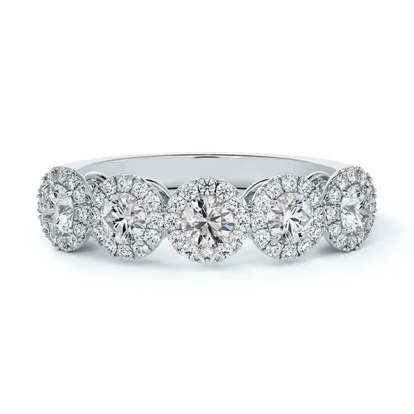 1.00tw De Beers Forevermark 5 Stone Halo Band La Mine d'Or Moncton, NB