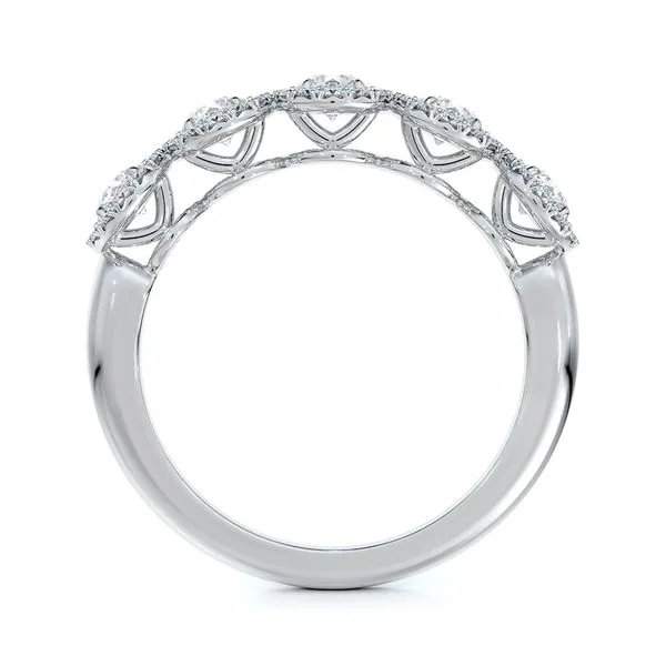 1.00tw De Beers Forevermark 5 Stone Halo Band Image 2 La Mine d'Or Moncton, NB
