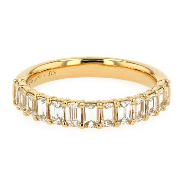 1.15tw Diamond Emerald Cut Wedding Band 14kt Yellow Gold La Mine d'Or Moncton, NB