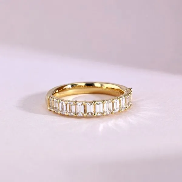 1.15tw Diamond Emerald Cut Wedding Band 14kt Yellow Gold Image 3 La Mine d'Or Moncton, NB
