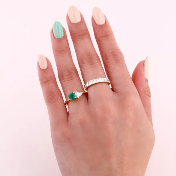 1.15tw Diamond Emerald Cut Wedding Band 14kt Yellow Gold Image 4 La Mine d'Or Moncton, NB