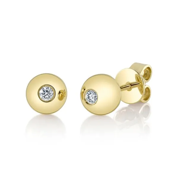 0.10tw Shy Creation Bailey Diamond Bezel Stud Earrings La Mine d'Or Moncton, NB