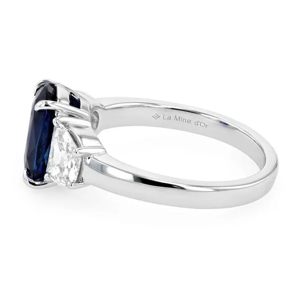 3.65tw Sapphire and Diamond Trinity Ring Image 2 La Mine d'Or Moncton, NB