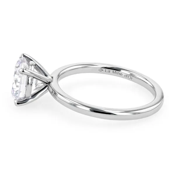 Victoria Round Solitaire Engagement Ring Setting Image 2 La Mine d'Or Moncton, NB