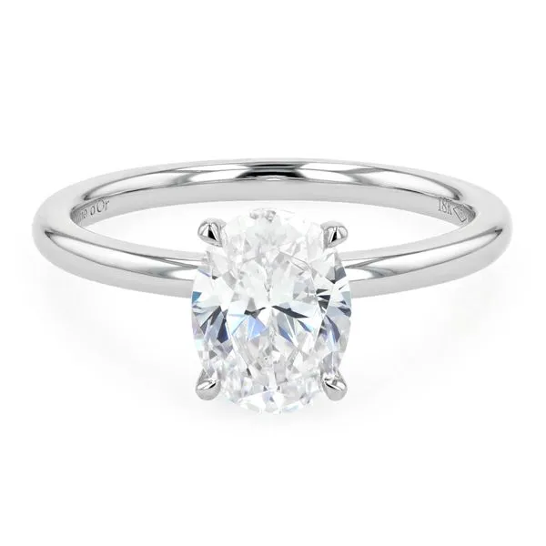 Victoria Oval Solitaire Engagement Ring Setting La Mine d'Or Moncton, NB