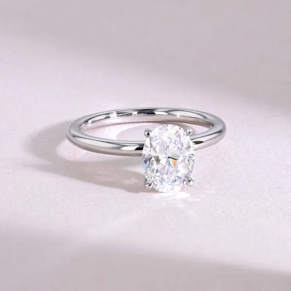 Victoria Oval Solitaire Engagement Ring Setting Image 3 La Mine d'Or Moncton, NB
