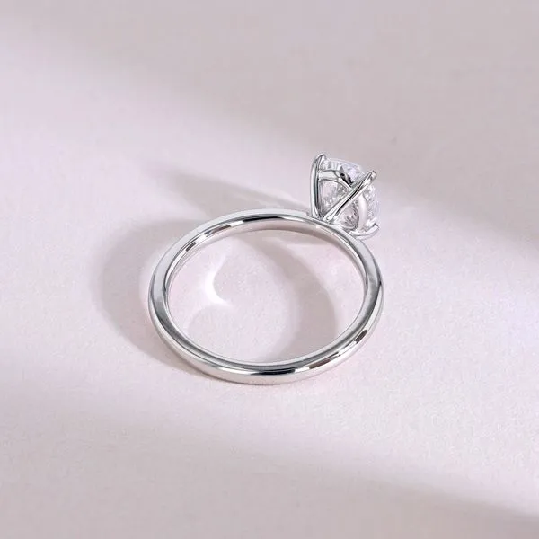 Victoria Oval Solitaire Engagement Ring Setting Image 4 La Mine d'Or Moncton, NB