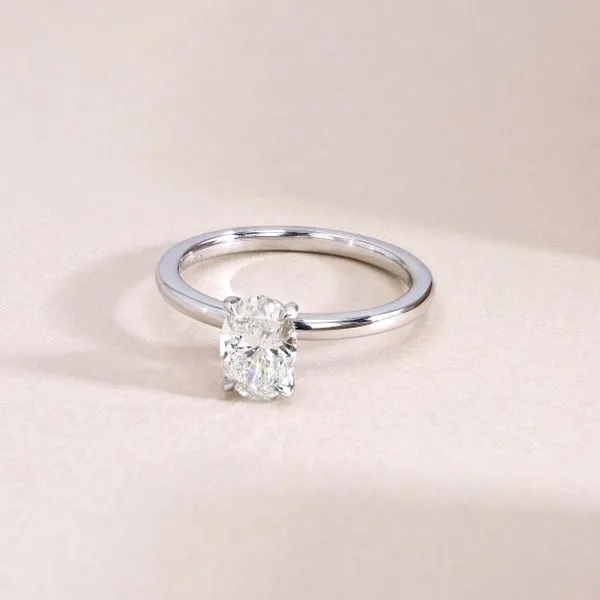 1.00ct Victoria Oval Diamond Solitaire Engagement Ring Image 3 La Mine d'Or Moncton, NB