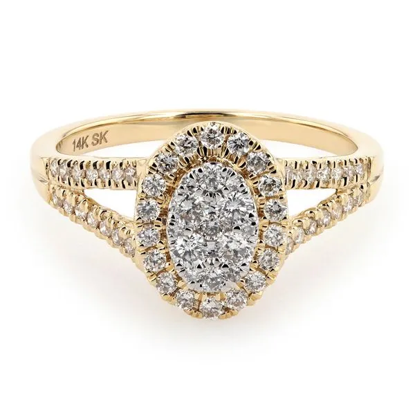 0.50tw Astoria Diamond Cluster Engagement Ring La Mine d'Or Moncton, NB