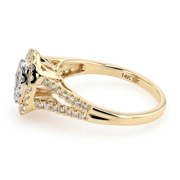 0.50tw Astoria Diamond Cluster Engagement Ring Image 2 La Mine d'Or Moncton, NB