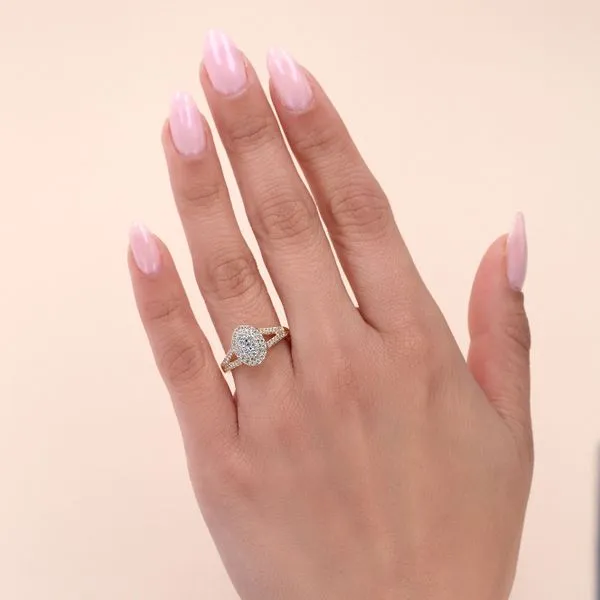 0.50tw Astoria Diamond Cluster Engagement Ring Image 4 La Mine d'Or Moncton, NB