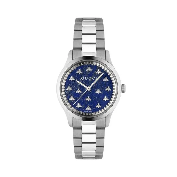 Gucci G-Timeless Dark Blue Lapiz with Bees 32mm La Mine d'Or Moncton, NB