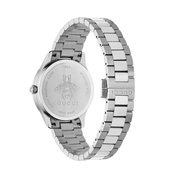 Gucci G-Timeless Dark Blue Lapiz with Bees 32mm Image 3 La Mine d'Or Moncton, NB