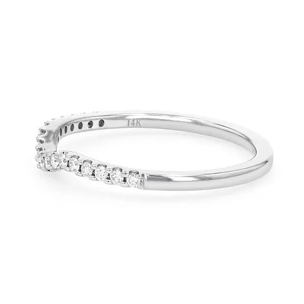 0.15tw Prong Curved Diamond Band Image 2 La Mine d'Or Moncton, NB