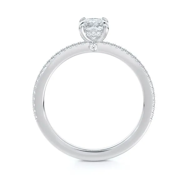 0.70tw De Beers Forevermark Cushion Diamond Engagement Ring Image 2 La Mine d'Or Moncton, NB