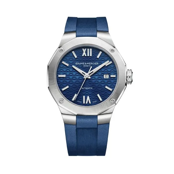 Baume & Mercier Riviera Automatic Watch Blue Dial 42mm La Mine d'Or Moncton, NB
