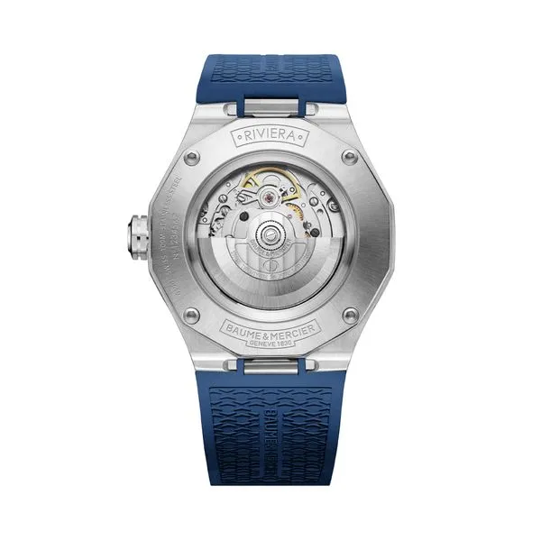 Baume & Mercier Riviera Automatic Watch Blue Dial 42mm Image 2 La Mine d'Or Moncton, NB