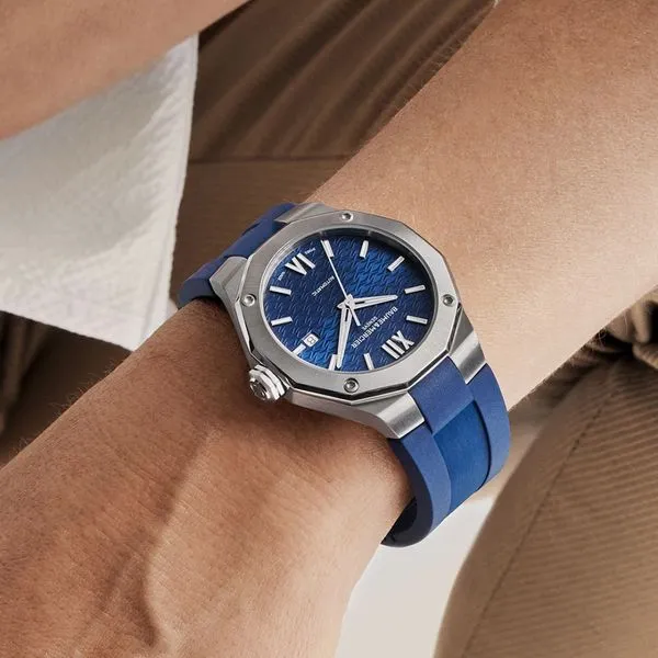 Baume & Mercier Riviera Automatic Watch Blue Dial 42mm Image 5 La Mine d'Or Moncton, NB