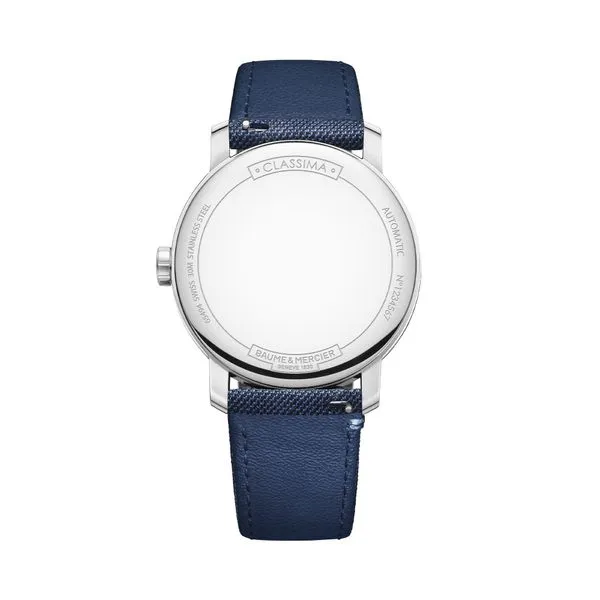 Baume & Mercier Classima XL Automatic Watch Blue Dial 42mm Image 2 La Mine d'Or Moncton, NB