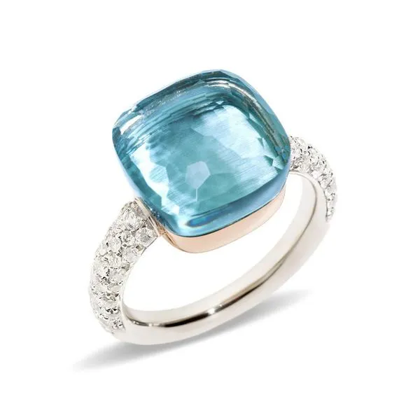 Pomellato Nudo Maxi Sky Blue Topaz & Diamonds La Mine d'Or Moncton, NB