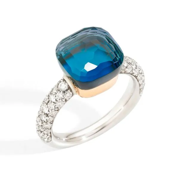 Pomellato Nudo Classic Topaz &  Diamond Ring La Mine d'Or Moncton, NB