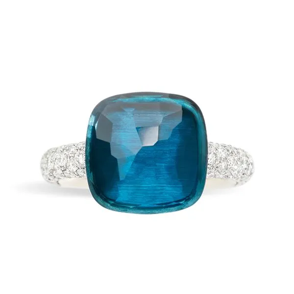 Pomellato Nudo Classic Topaz &  Diamond Ring Image 2 La Mine d'Or Moncton, NB