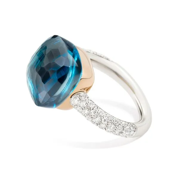 Pomellato Nudo Classic Topaz &  Diamond Ring Image 3 La Mine d'Or Moncton, NB