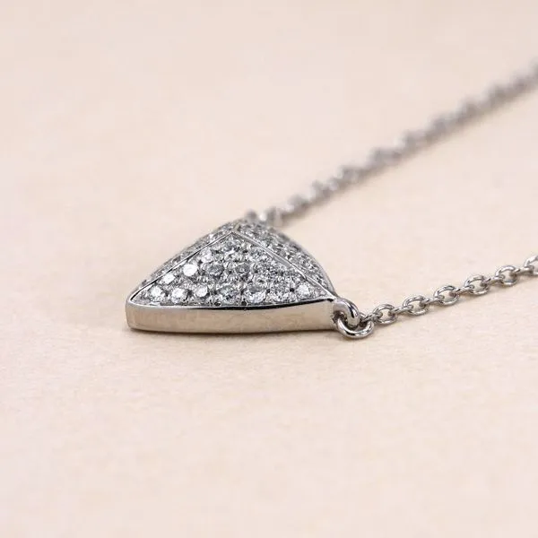 0.25tw Diamond Pave Triangle Necklace Image 5 La Mine d'Or Moncton, NB