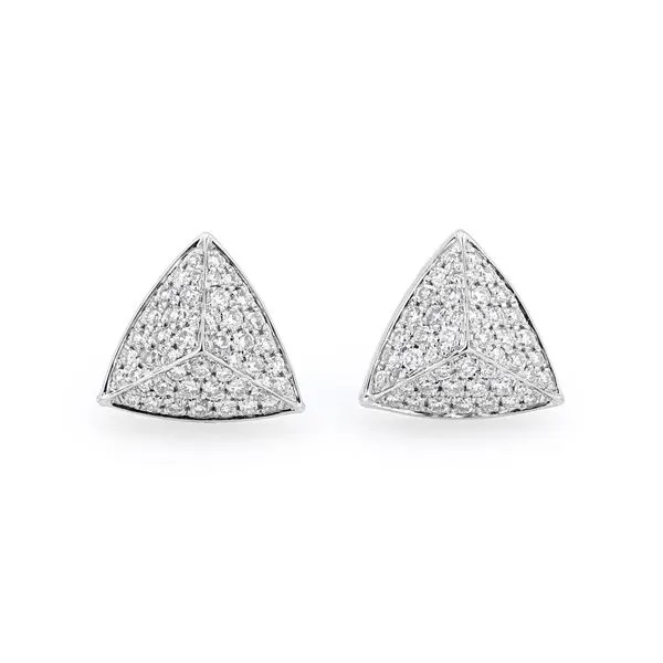 0.50tw Diamond Pave Triangle Stud Earrings La Mine d'Or Moncton, NB