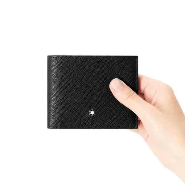 Montblanc Sartorial Black Leather Wallet 6cc Image 2 La Mine d'Or Moncton, NB