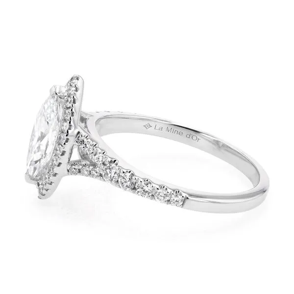 1.41tw Astoria Marquise Diamond Halo Engagement Ring Image 2 La Mine d'Or Moncton, NB
