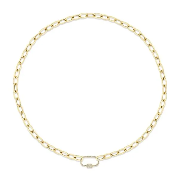 0.23tw Shy Creation Kate Diamond Paper Clip Link Necklace La Mine d'Or Moncton, NB