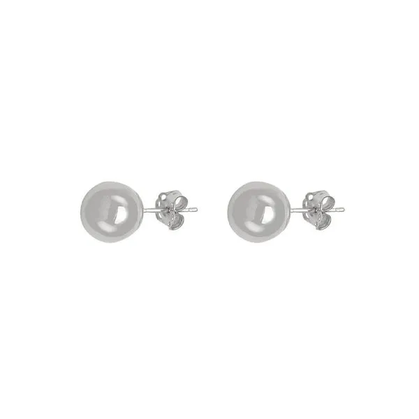 14kt White Gold 3mm Ball Stud Earrings La Mine d'Or Moncton, NB