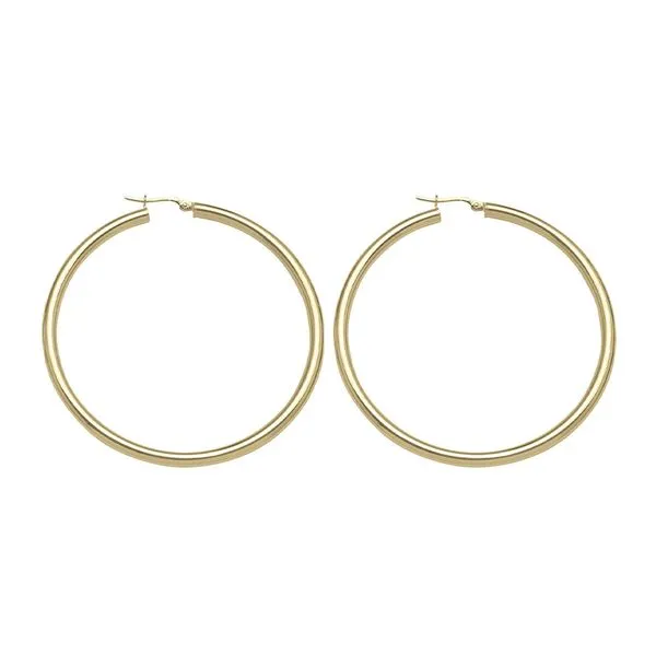 10kt Yellow Gold 3mm Hoop Earrings La Mine d'Or Moncton, NB