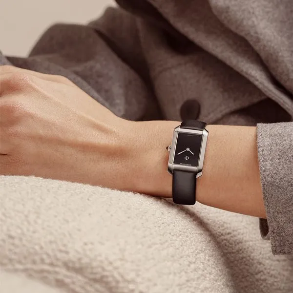 Baume & Mercier Hampton Quartz Watch Black Dial 35x22m Image 4 La Mine d'Or Moncton, NB