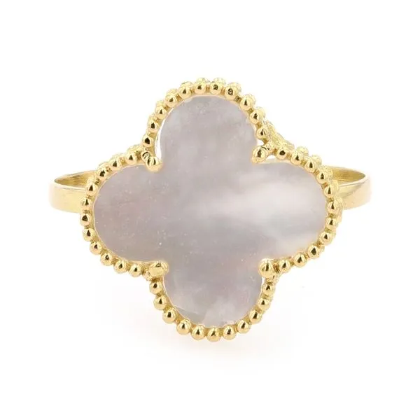 Estate 18kt Yellow Gold Mother-of-Pearl Ring La Mine d'Or Moncton, NB