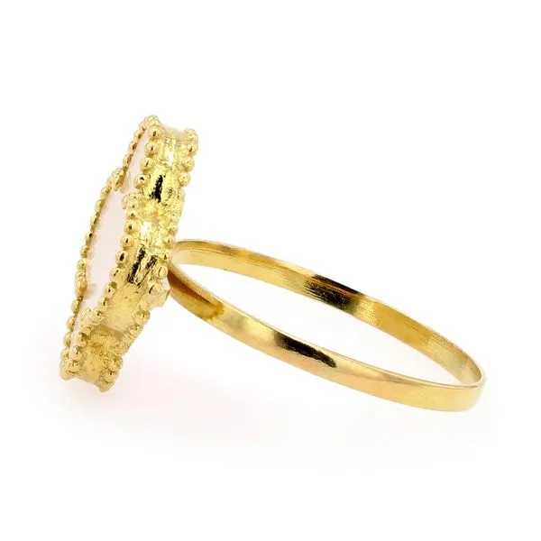 Estate 18kt Yellow Gold Mother-of-Pearl Ring Image 2 La Mine d'Or Moncton, NB