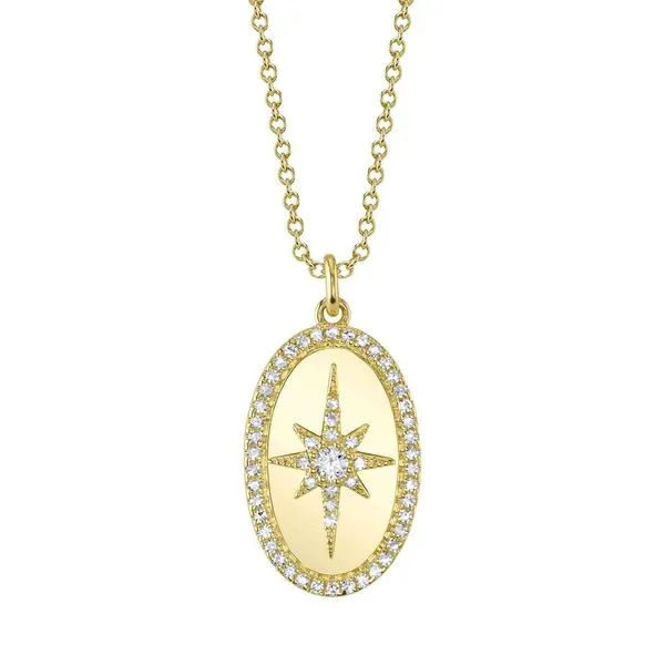 0.18tw Shy Creation Kate Diamond North Star Oval Necklace La Mine d'Or Moncton, NB